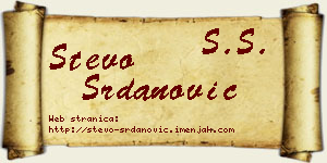 Stevo Srdanović vizit kartica